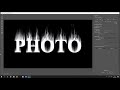 ทำตัวหนังสือไฟ text fire ด้วย photoshop cc