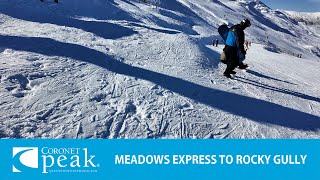 ( 4K ) 랜선라이딩 코로넷 피크 (coronet peak)   MEADOWS EXPRESS TO ROCKY GULLY