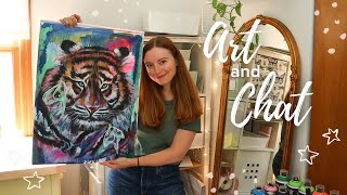 How to easily overcome the ugly stage of painting ✨ Tiger Oil Painting Process