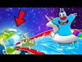 Roblox Oggy Ride The World Tallest Slide With Jack