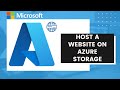 Host a Website on Azure Tutorial