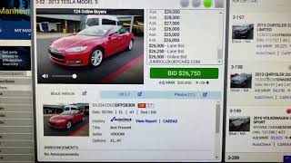 Live Online Bidding at Manheim Online Auto Auction