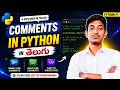 Comments in Python Telugu 🔥 | Single Line & Multi Line Explained