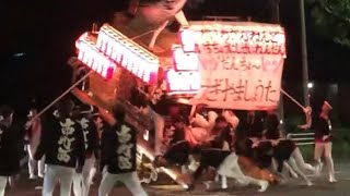 令和元年 市町西 大阪外環状線でのぶんまわし 千代田神社秋祭り 千代田だんじり祭