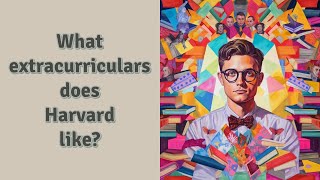 What extracurriculars does Harvard like?