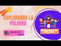 Explorando la palabra, capítulo 4.