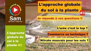 L'approche globale du sol à la plante #3 L'Urée c'est le top ?Application engrais liquide ? FAQ