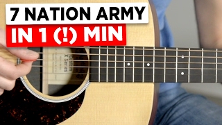 Gitarre lernen für Anfänger - 7 Nation Army - sehr einfach!!