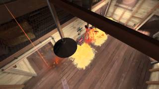 (TF2 Replay) Pyro Sentry Airblast Engineer Slow Motion Win