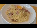 spaghetti carbonara سباغيتي كاربونارا🍜 😋😋بطريقه جديدة و مختلفة و لذيذة.