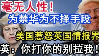 为禁华为不择手段，美国惹怒英国情报界：你打你的，拉我干嘛？