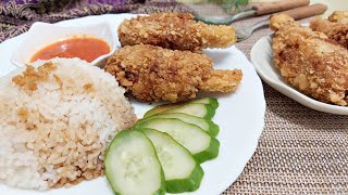 Vegetarian home-cooked dishes│Malaysian Fried Chicken Rice│Vegan Recipe