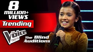 Sahangi Hansanjali | Kiththane (කිත්තානේ) | Blind Auditions | The Voice Teens Sri Lanka