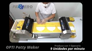 OPTI Patty Maker - Máquina para hacer empanadas de FERRERO MACHINES