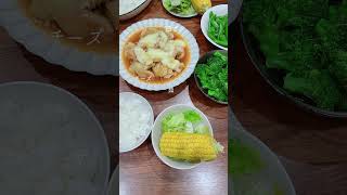 食費2万円台の夕ごはん#shorts #shortvideo #おうちごはん #食費 #節約 #dinner