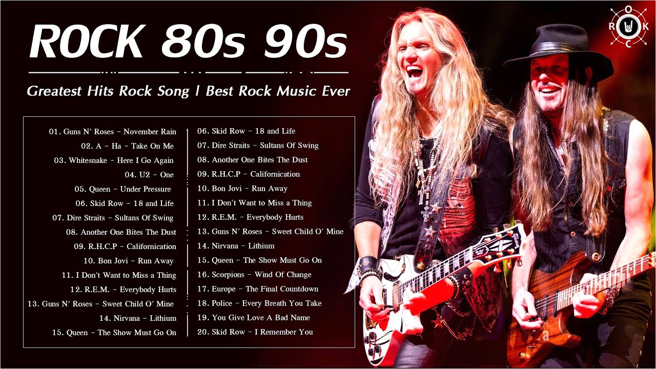 Mix - 80s And 90s Rock Music || Top 40 Rock Songs Of The 90s 🎸 Best Of ...