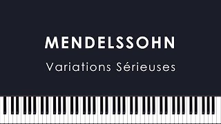 Mendelssohn: Variations Sérieuses in D minor, Op.54 (Chamayou)