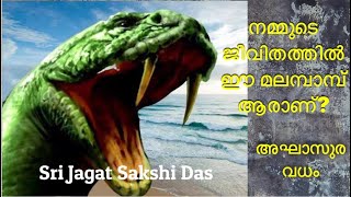 നമ്മുടെ ജീവിതത്തിൽ ഈ മലമ്പാമ്പ് ആരാണ്? അഘാസുര വധം ./ Sri Jagat Sakshi Das