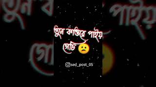 💔New sed status #sedstatus #bengali_whatsapp_status #shortsvideo #emotional_status #dukher_status