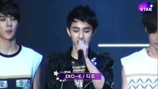 120331 EXO Showcase Introductions + Aegyo