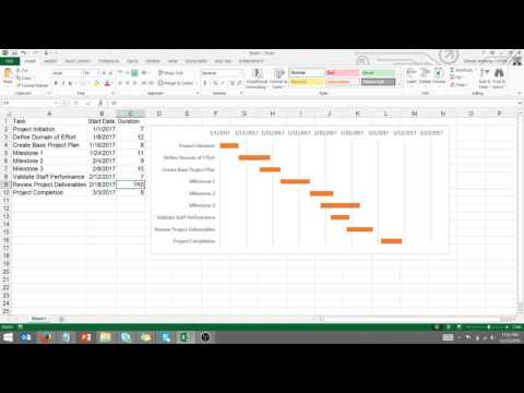 Create a Gantt Chart in Excel