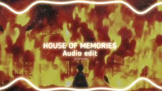 House of memories - panic at the disco (Audio edit)