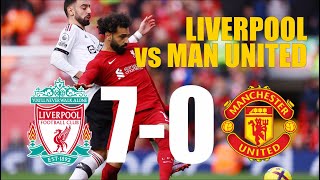 Liverpool 7 - 0 Man United Highlights 2023 Gokil Banget !!!