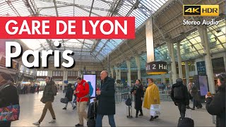 Paris France 🇫🇷 Gare de Lyon Walking Tour 4K HDR