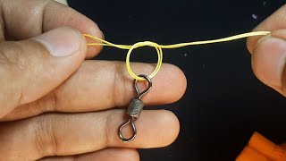 Palomar knot for swivel, the best knot for swivel, #fishingknot #fishinghook #fishinghack