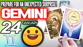 Gemini ♊😲PREPARE FOR AN UNEXPECTED SURPRISE❗🎁 horoscope for today JANUARY 24 2026 ♊ #gemini tarot