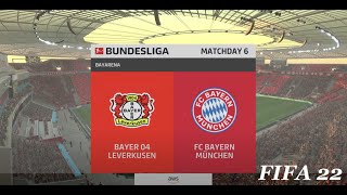 Bayer 04 Leverkusen vs FC Bayern Munchen ⚽️  FIFA 22 | Bundesliga| PS5™ Gameplay in Full HD