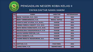 DAFTAR NAMA HAKIM PN KOBA