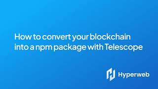 Convert your Cosmos SDK Blockchain into a TypeScript npm package