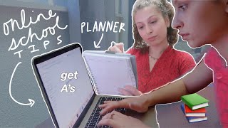 How to Succeed at ONLINE SCHOOL! (productivity + organization tips from a college student)