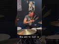 just a drummer and a crossover fill 🤘