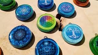 Sacred Geometry Orgone Pendants by Cosmic Energy Orgonites