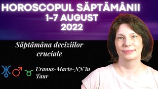 Horoscopul Saptamanii 1-7 August ⚖️ Saptamana deciziilor cruciale
