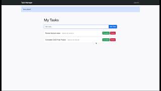 CS50 Final Project - Brandon Alvarez - Task Manager Application Demo - Dec. 31 2024