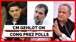 Congress President Election 2022 | Rajasthan CM Ashok Gehlot | Rahul Gandhi Congress | English News
