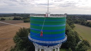 Höhenrettung: Die Spezialisten der Feuerwehr trainieren auf den Wassertürmen in Herten