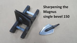 Sharpening the Magnus 150 single bevel