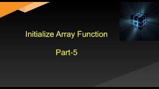 Labview Initialize Array Tamil