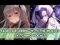 Alan Walker & Aurora - Running with the wolves/Faded【switching vocals】