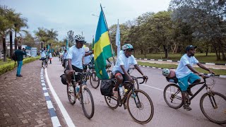 35 cyclists from EAC depart from Kigali to Uganda | 5th Edition of the Great Africa Cycling Safari