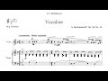 Vocalise (S. Rachmaninoff) - A Minor Piano Accompaniment