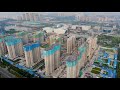 aerial china zibo shandong山東淄博a once glorious industrial city