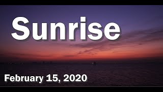 Sunrise view in Japan,  Feb. 15, 2020 // Original video to time-lapse