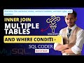 SQL Tutorial - SQL  Join 3 tables with WHERE clause | SQL Interview Questions