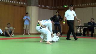 20140831BJJ JAMアダルト青帯ルースター級佐藤（1試合目）