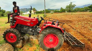 Mahindra yovo tech Plus 585 4wd tractor goes to 9piont cultivater performance in solam farmland